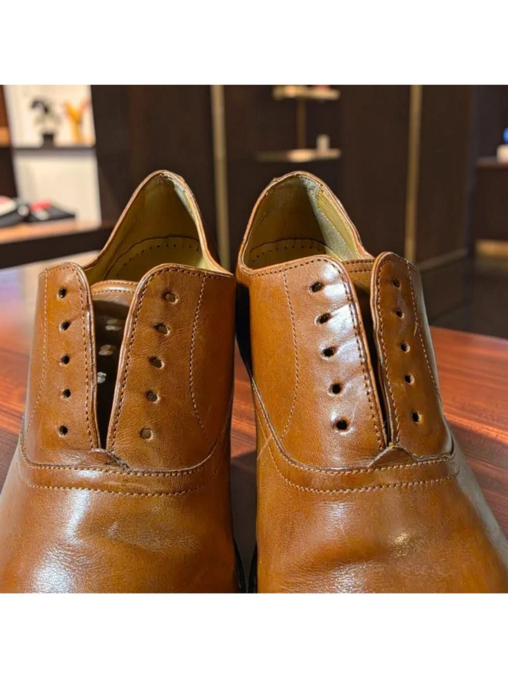 Cole Haan Kennedy Grand Medallion Men's Oxford Brown Leather Shoes Size 8 M